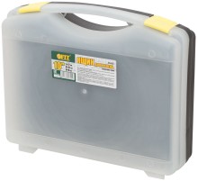 Ящик для крепежа (органайзер) прозрачный 10,5" ( 270х210х80 мм ) FIT РОС Ящик для крепежа (органайзер) прозрачный 10,5" ( 270х210х80 мм ) FIT РОС