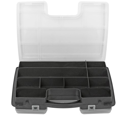 Ящик для крепежа (органайзер) двухсторонний 11,5" ( 295х220х76 мм ) FIT РОС Ящик для крепежа (органайзер) двухсторонний 11,5" ( 295х220х76 мм ) FIT РОС