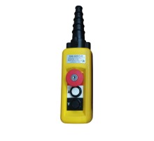 Пульт управления XAC-A2913Y для тали (2 кнопки, 2 скорости, ключ-марка, стоп, IP65, 380В)