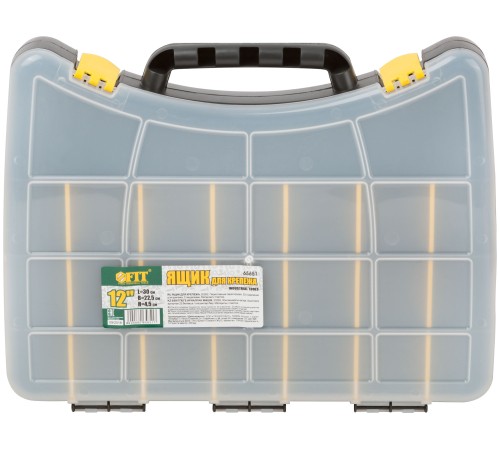 Ящик для крепежа (органайзер) (с защелкой) 12'' ( 300х225х45 мм ) FIT РОС