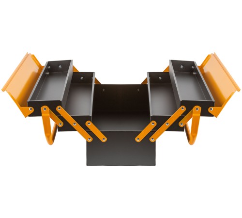 Ящик для инструмента металлический с 4-мя раздвижными отделениями  530х200х200 мм FIT IT