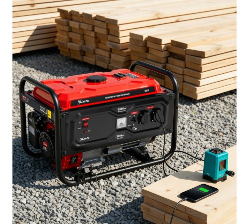 Генератор бензиновый RS-3500, 2,8 кВт, 230В, ручной стартер MTX