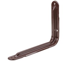 Уголок-кронштейн усиленный коричневый 160х250 мм (1,0 мм) FIT IT