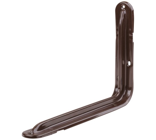 Уголок-кронштейн усиленный коричневый 200х300мм (1,0 мм) FIT IT