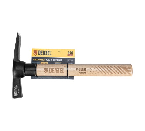 Молоток каменщика, 600 г, буковая рукоятка, EFP Denzel