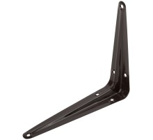 Уголок-кронштейн коричневый 125х150 мм (0,7 мм) FIT DIY