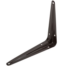 Уголок-кронштейн коричневый 125х150 мм (0,7 мм) FIT DIY