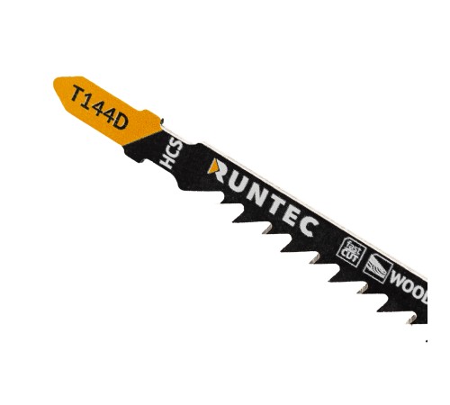 RUNTEC RT-T144D Пилки для лобзика по дереву RUNTEC T 144 D, HCS, 5 шт