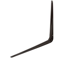 Уголок-кронштейн коричневый 350х400 мм (1,0 мм) FIT DIY