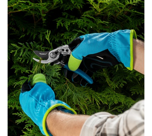 Секатор прямого реза, 170 мм, усиленный, нижняя рукоятка в ПВХ - оболочке, Luxe, Palisad