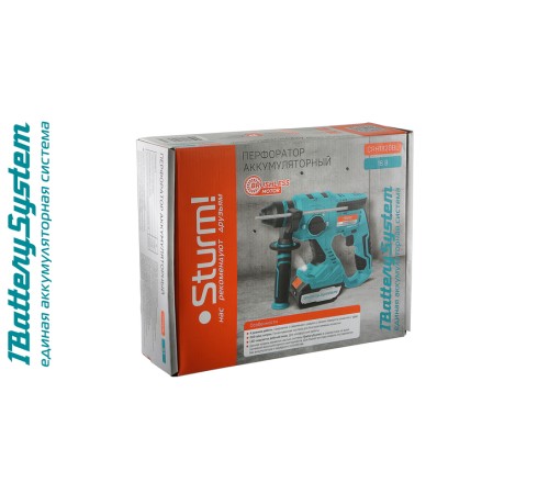 Аккумуляторный перфоратор Sturm! CRH1820BL 1BatterySystem