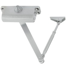 Доводчик дверной на стальной тяге, серый 45-65 кг FIT IT