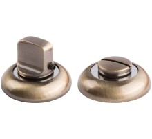 Накладка дверная круглая с заверткой, старая бронза CHINA