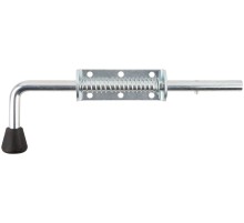 Засов пружинный накладной, круглый ригель, 300 мм РОС