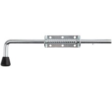 Засов пружинный накладной, круглый ригель, 350 мм РОС