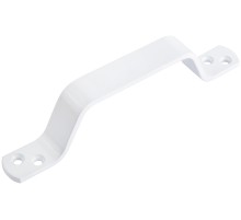 Ручка скоба плоская, 85 мм, белая РОС