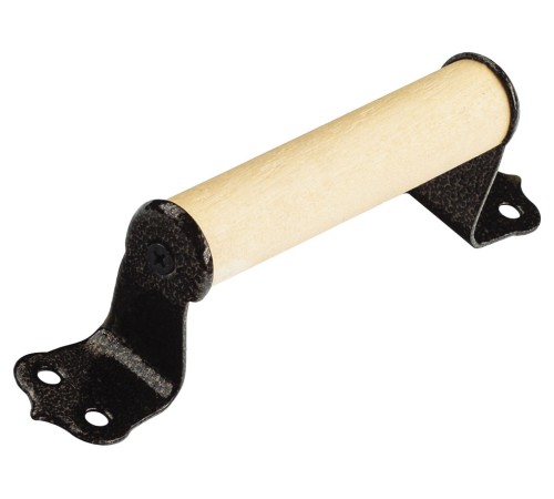 Ручка скоба деревянная круглая 120 мм РОС