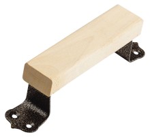Ручка скоба с деревянными накладками 100 мм РОС