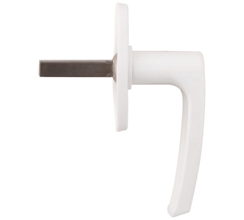 Ручка оконная пластиковая белая КУРС РОС