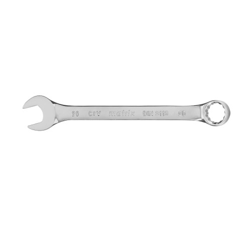 Ключ комбинированный, 20 мм, CrV, полированный хром Matrix