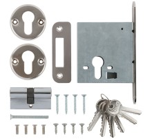 Замок врезной ЗВ1-2, прямоугольный ригель РОС