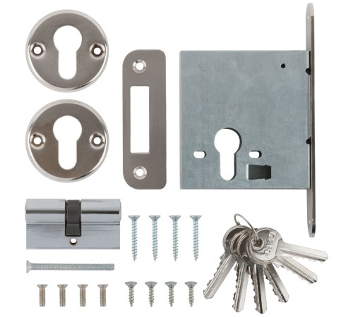 Замок врезной ЗВ1-2, прямоугольный ригель РОС