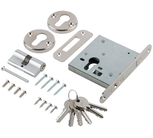 Замок врезной ЗВ1-2, прямоугольный ригель РОС