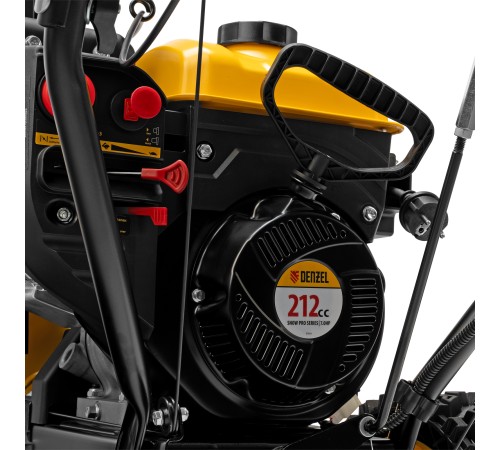 Бензиновая снегоуборочная машина SBM 610S PRO, 212 cc, электростартер, фара, обогрев Denzel Бензиновая снегоуборочная машина SBM 610S PRO, 212 cc, электростартер, фара, обогрев Denzel