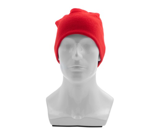 Шапка из флиса для взрослых, размер 58-59, красная Сибртех