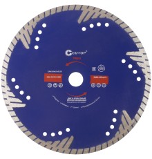 Диск отрезной алмазный, сегментный с защитными секторами Cutop Profi, 230 x 3,0 x 8,3 x 22,2 мм CUTOP