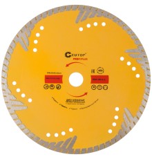 Диск отрезной алмазный, сегментный с защитными секторами CUTOP Profi Plus, 230 x 3.0 x 8.3 x 22.2 мм CUTOP Диск отрезной алмазный, сегментный с защитными секторами CUTOP Profi Plus, 230 x 3.0 x 8.3 x 22.2 мм CUTOP