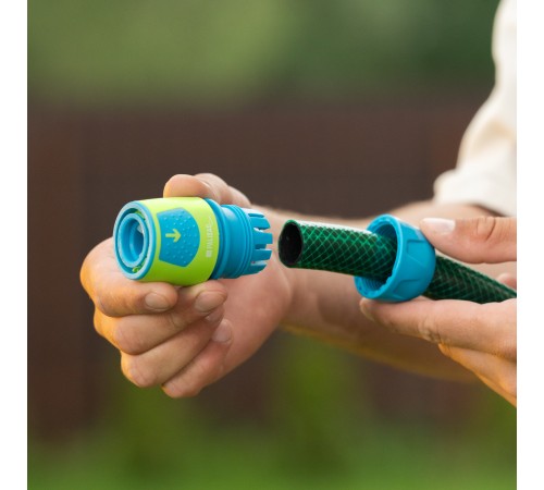 Соединитель быстросъемный для шланга 1/2-3/4, АВС-пластик Palisad Luxe