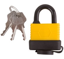 Замок навесной всепогодный 40х31 мм, стальная дужка 6 мм FIT DIY