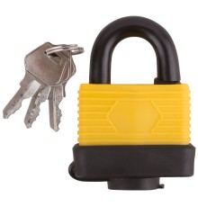 Замок навесной всепогодный 50х36 мм, стальная дужка 9 мм FIT DIY