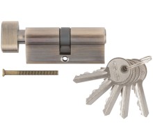 Цилиндровый механизм "PALLADIUM" 70 мм, ключ-завертка, старая бронза CHINA