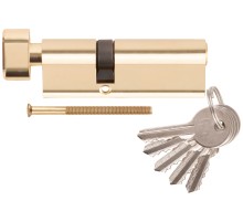 Цилиндровый механизм "PALLADIUM" асимметричный, 90 мм, ключ-завертка, латунь CHINA
