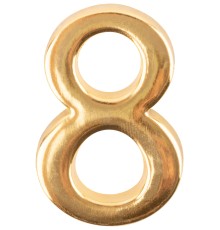 Цифра для обозначения номера квартиры, металлическая Золото "8" CHINA