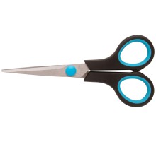 Ножницы бытовые нержавеющие, прорезиненные ручки, толщина лезвия 1,8 мм, 135 мм FIT IT