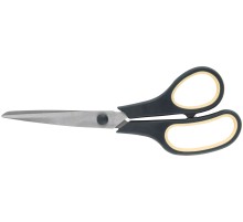 Ножницы бытовые нержавеющие, прорезиненные ручки, толщина лезвия 1,8 мм, 225 мм FIT IT