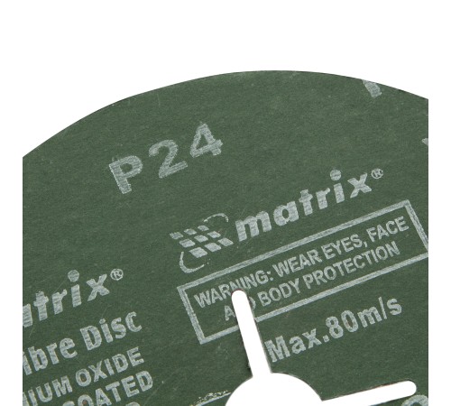 Круги фибровые 5 шт, Р 24, 180 х 22 mm Matrix Круги фибровые 5 шт, Р 24, 180 х 22 mm Matrix