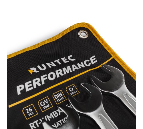 RUNTEC RT-WMBX26 Набор ключей комбинированных RUNTEC CrV 6-32 мм в сумке, 26 предметов