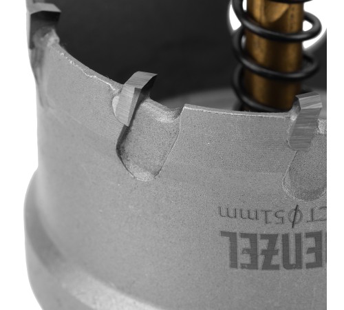 Коронка по металлу твердосплавная, 51 мм Denzel