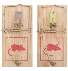 Мышеловки деревянные малые 2 шт., 100 х 45 мм FIT DIY Мышеловки деревянные малые 2 шт., 100 х 45 мм FIT DIY