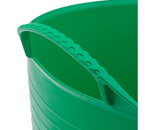 Ведро гибкое сверхпрочное, 40 л, зеленое, Сибртех
