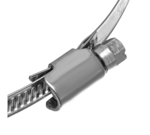 Хомуты нержавеющая сталь, Стандартное болтовое крепление 140-160 мм, 25 штук в упаковке, ширина 9 мм Сибртех