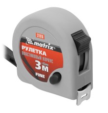 Рулетка Fine,3 м х 16 мм,пластиковый корпус Matrix Рулетка Fine,3 м х 16 мм,пластиковый корпус Matrix