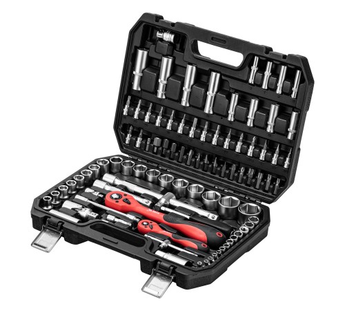 Набор инструментов 94 предмета, CrV, 1/2", 1/4" MTX