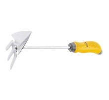 Мотыжка комб, профиль "лепесток" и 3 - зубая, молибденовое покрытие, 2 - комп. Рукоятка, Luxe, Palisad