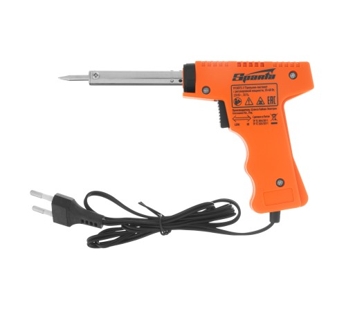 Паяльник-пистолет с регулировкой мощности 30-60 Вт, 220 В Sparta