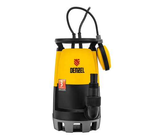 Дренажный насос для чистой и грязной воды DP450S, 450 Вт, напор 6 м, 12000 л/ч Denzel